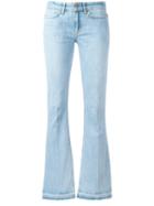 Dondup Flared Mid-rise Jeans, Women's, Size: 29, Blue, Cotton/spandex/elastane