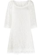 Dolce & Gabbana Lace Mini Dress - White