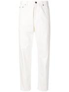 Saint Laurent Tapered Leg Jeans - White