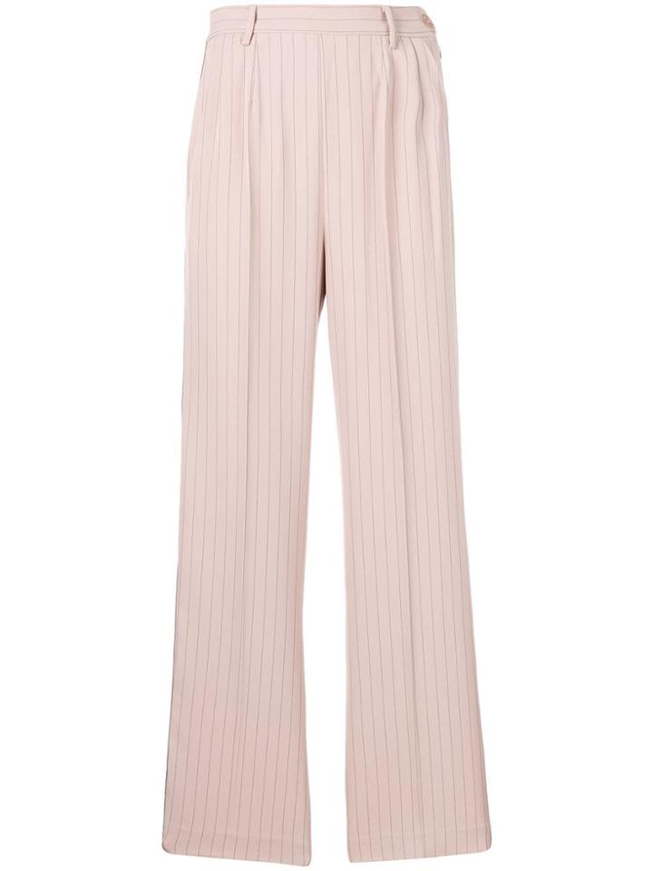 Forte Dei Marmi Couture Side Logo Flared Trousers - Neutrals