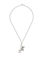Chanel Vintage Cassette Tape Short Necklace - Metallic