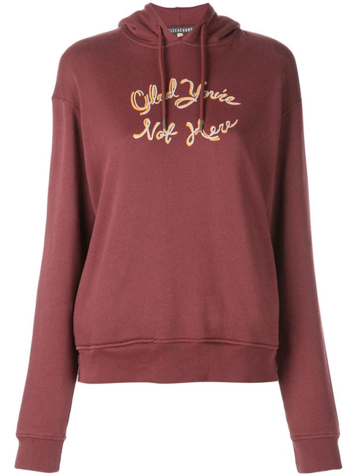 Alexa Chung Printed Sweatshirt - Red