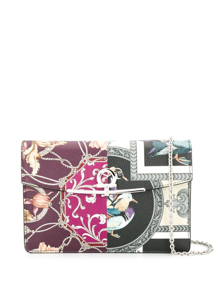 Salvatore Ferragamo Gancini Cross Body Bag - Black