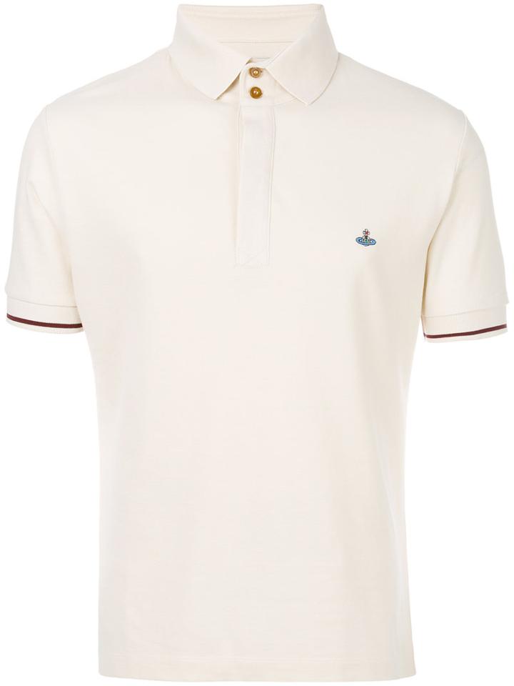 Vivienne Westwood - Logo Polo Shirt - Men - Cotton - Xl, Nude/neutrals, Cotton
