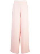 Yigal Azrouel Wrap Front Wide-leg Trousers - Pink & Purple