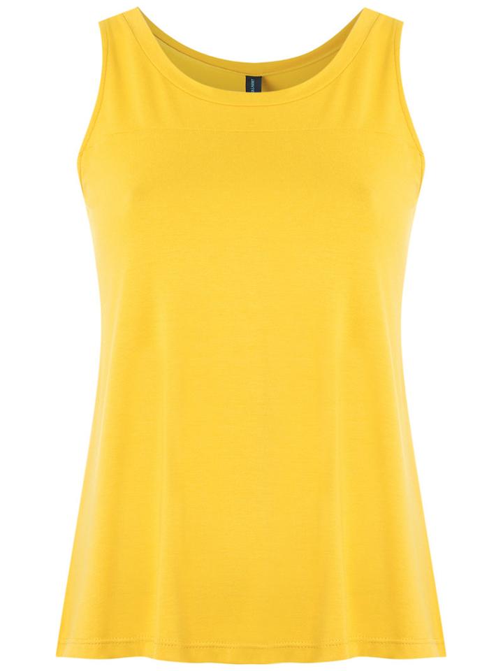 Lygia & Nanny - Plain Tank Top - Women - Polyamide - 44, Yellow/orange, Polyamide