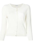 P.a.r.o.s.h. Sybil Cardigan, Women's, Size: L, White, Silk/spandex/elastane