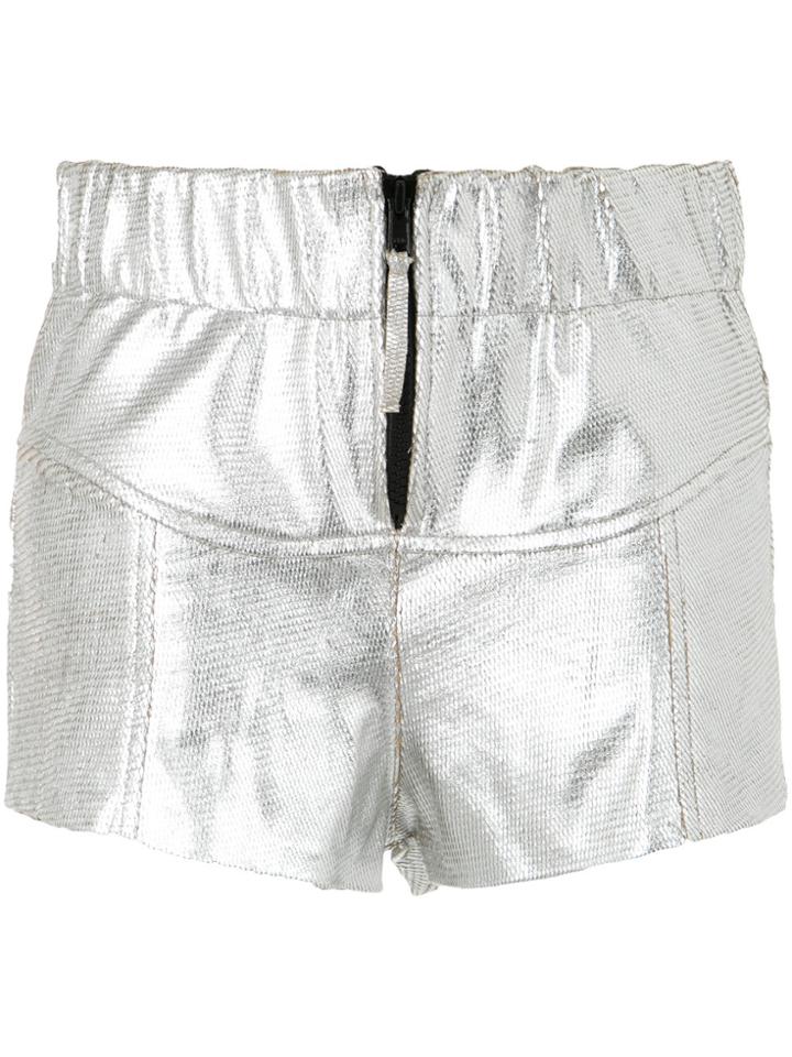 Andrea Bogosian Metallic Shorts