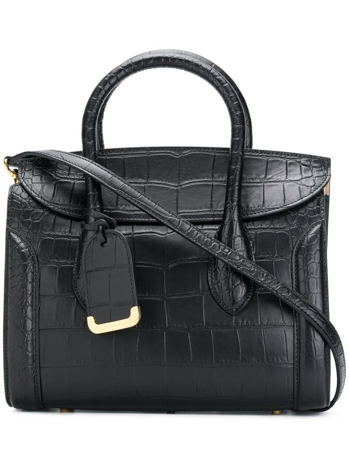 Alexander Mcqueen Heroine 35 Tote Bag - Black