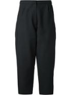 Studio Nicholson Loose-fit Cropped Trousers, Women's, Size: 2, Black, Viscose/virgin Wool