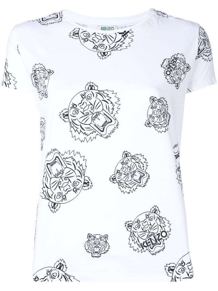 Kenzo Tiger T-shirt, Women's, Size: Medium, White, Cotton