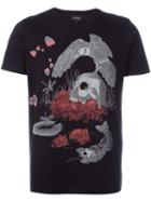 Diesel Skull Print T-shirt, Men's, Size: M, Black, Cotton