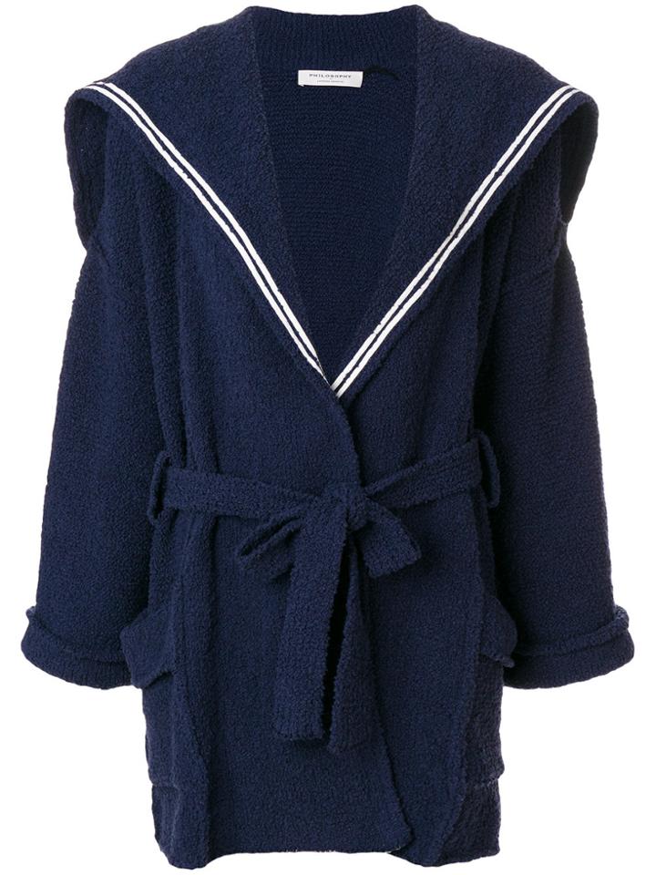 Philosophy Di Lorenzo Serafini Robe Coat - Blue