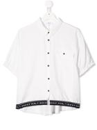 Dkny Kids Teen Pointed Collar Shirt - White