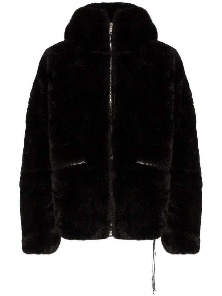 Mastermind Japan Zip-front Skull Motif Coat - Black