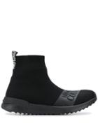Versace Jeans Couture Ankle Length Sneakers - Black