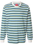 Supreme Multi Stripe Ls Top - White