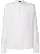 Ann Demeulemeester Plain Mandarin Collar Shirt - White