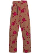 Bed J.w. Ford Floral Print High Waisted Trousers - Nude & Neutrals