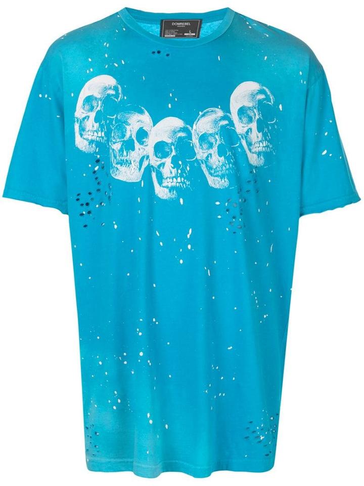 Domrebel Amigos Print T-shirt - Blue