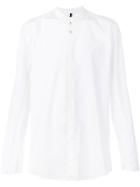 Transit Collarless Shirt - White