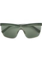 Dion Lee Clear Frame Sunglasses - Green