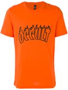 Omc - Flames T-shirt - Unisex - Cotton - Xs, Yellow/orange, Cotton