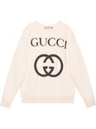 Gucci Oversize Sweatshirt With Interlocking G - White