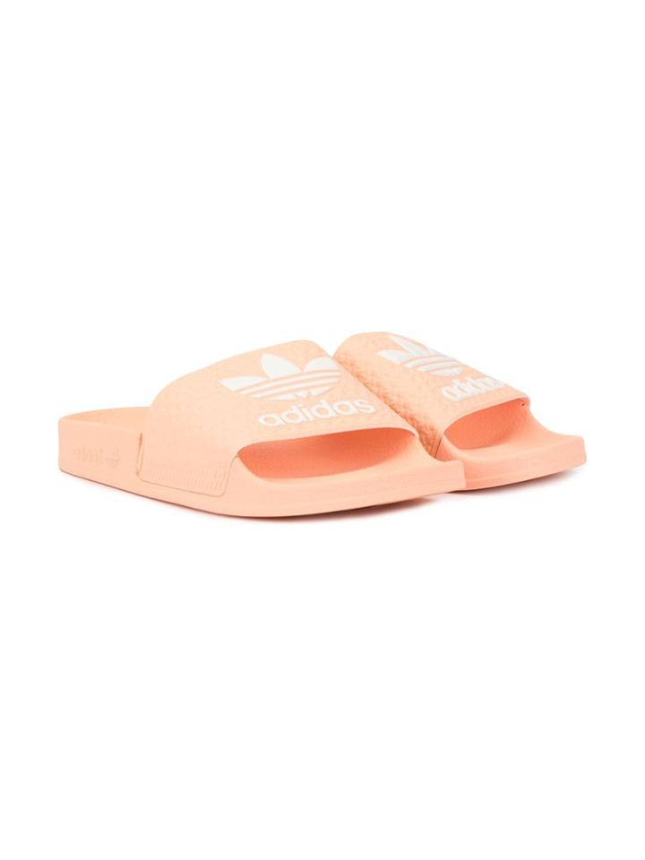 Adidas Kids Teen Adilette Sliders - Pink