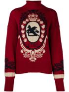 Etro Contrast Knit Jumper - Red