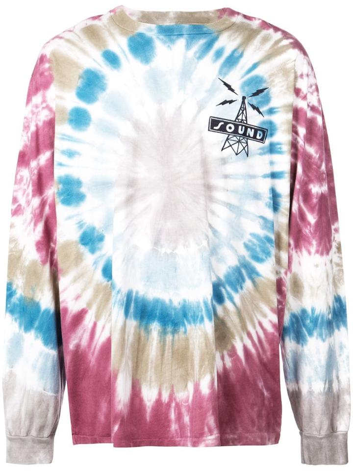 Just Don Tie Dye Long Sleeve Top - Blue