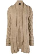 Michel Klein Chunky Knit Cardi-coat - Brown
