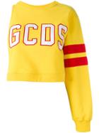 Gcds One Sleeve Sweatshirt, Women's, Size: Xs, Yellow/orange, Cotton