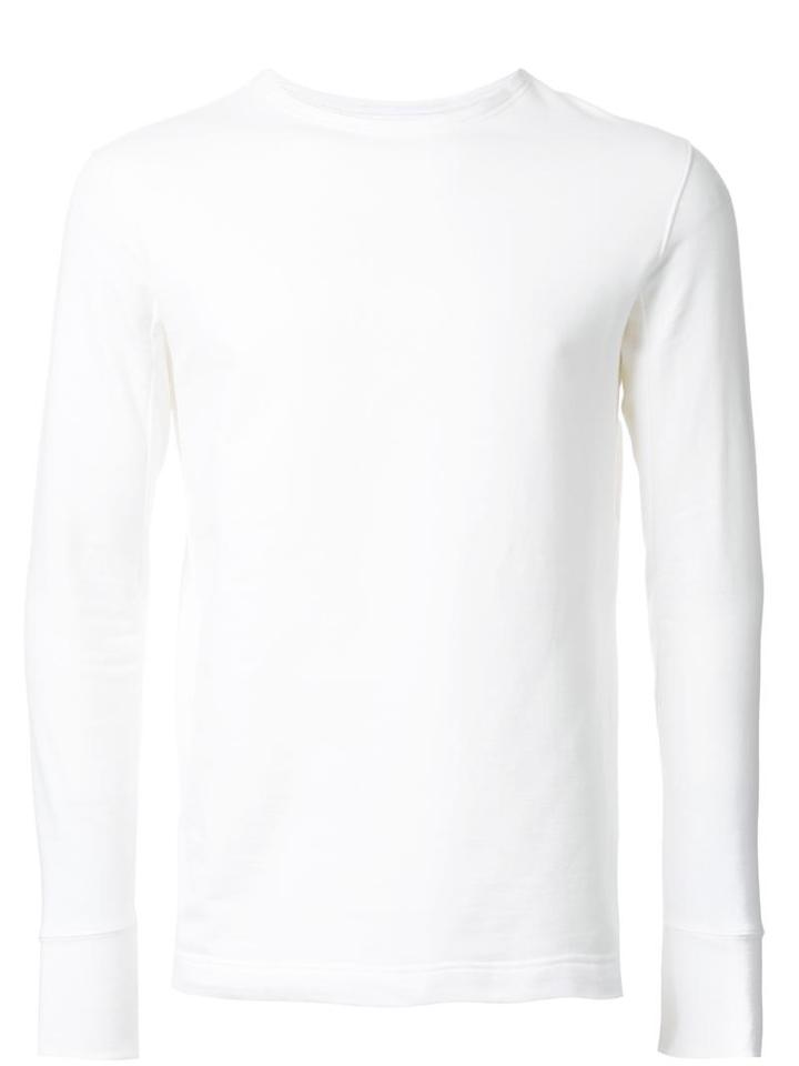 Lemaire Longsleeved T-shirt, Men's, Size: Medium, White, Cotton