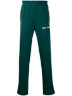 Palm Angels Panelled Track Logo Trousers - Green