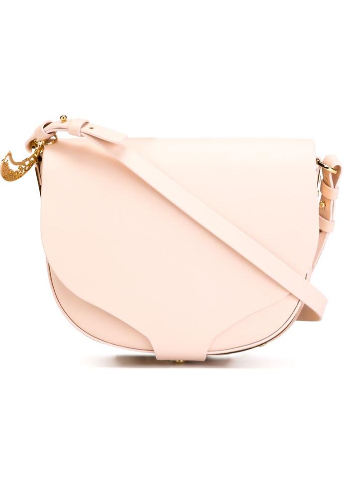 Sophie Hulme Barnsbury Shoulder Bag, Women's, Pink/purple, Metal Other/leather