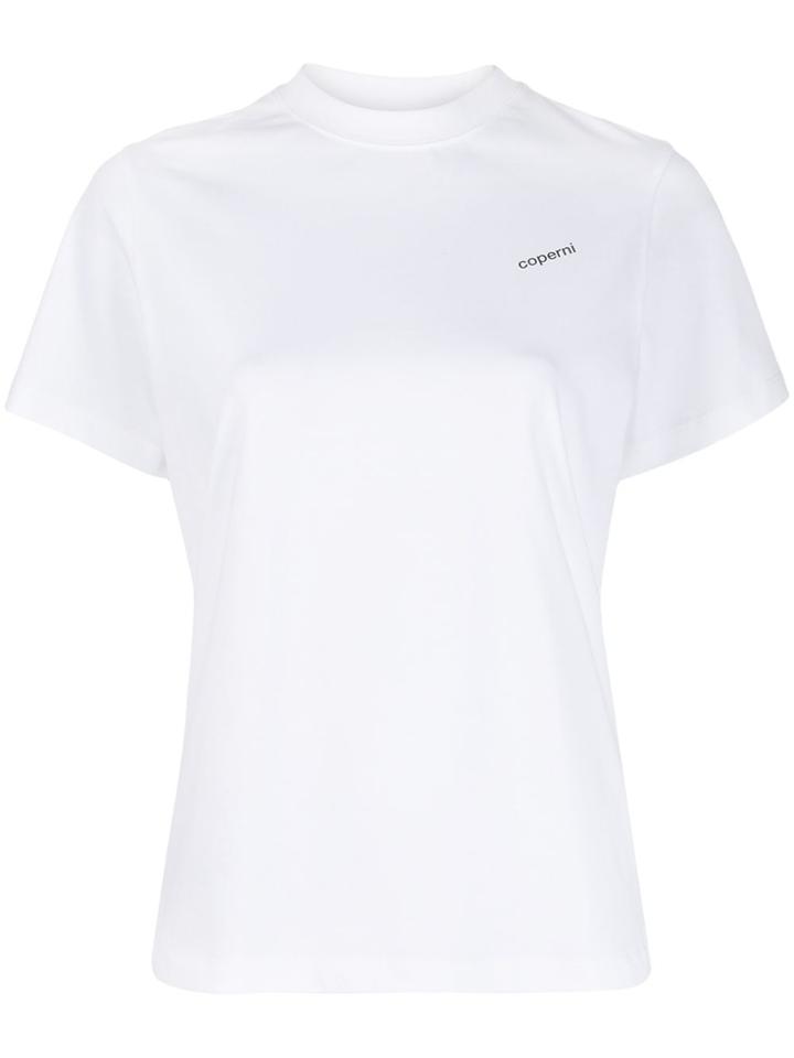 Coperni Logo-print Crew-neck T-shirt - White