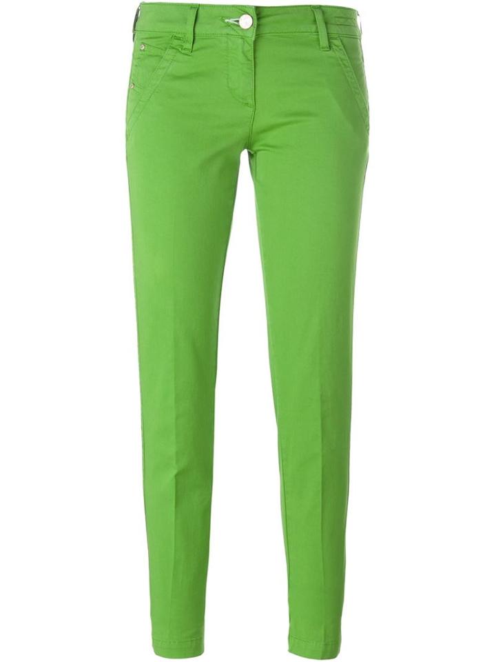 Jacob Cohen Skinny Jeans, Women's, Size: 26, Green, Cotton/spandex/elastane