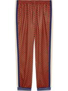 Gucci Loose Striped Jogging Pant - Red
