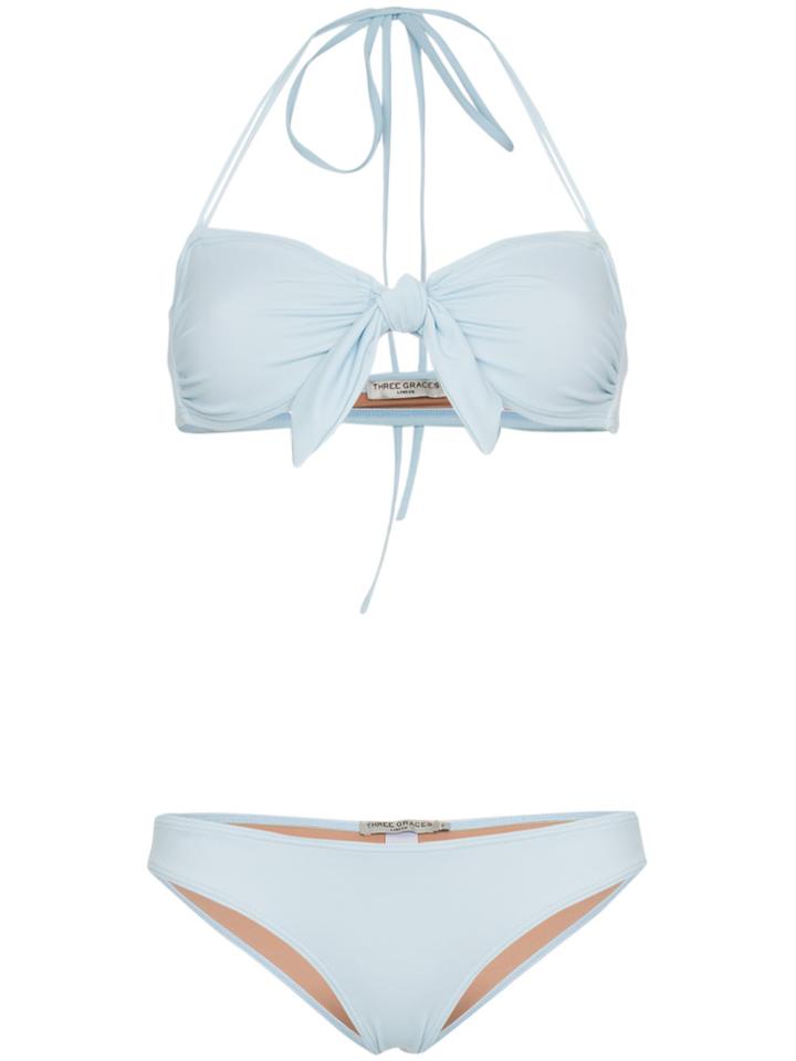 Three Graces Jackie Halterneck Bikini - Blue