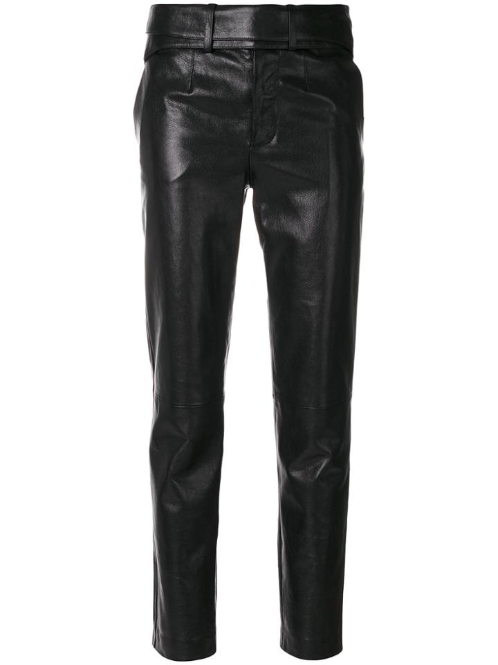 Saint Laurent Biker Skinny Trousers - Black