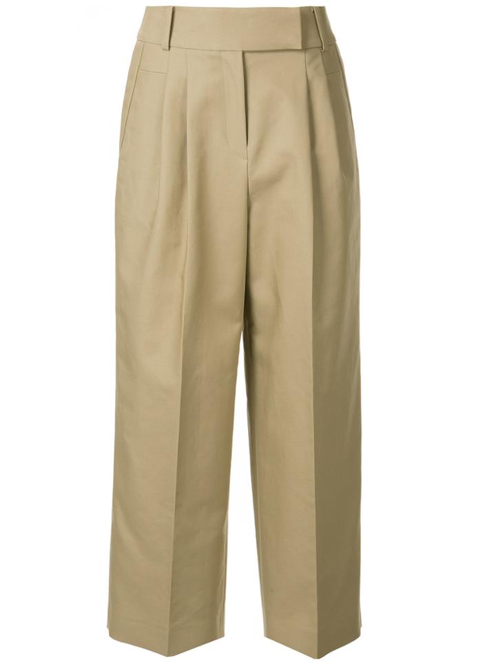 Cyclas Wide-legged Trousers - Brown