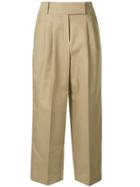 Cyclas Wide-legged Trousers - Brown