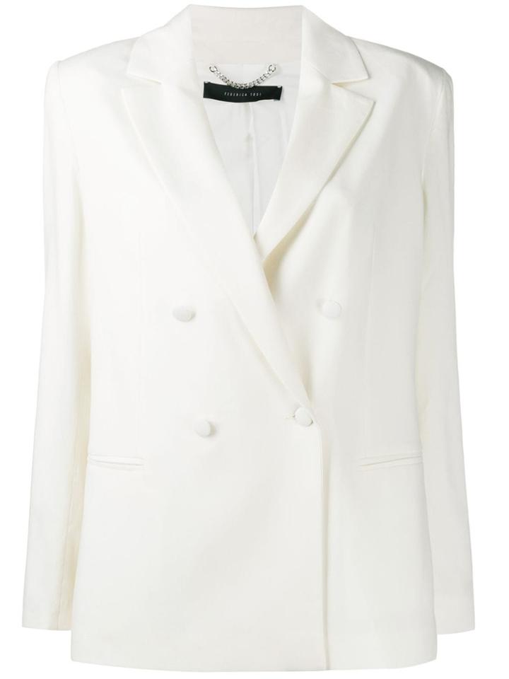 Federica Tosi Double Breasted Blazer - White