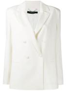 Federica Tosi Double Breasted Blazer - White