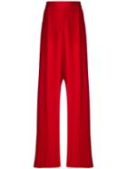 Stella Mccartney High-waisted Wide-leg Trousers - Red