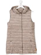 Save The Duck Kids Sheen Padded Gilet - Nude & Neutrals