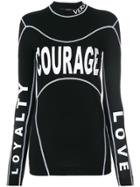 Versace Courage Loyalty Love Top - Black