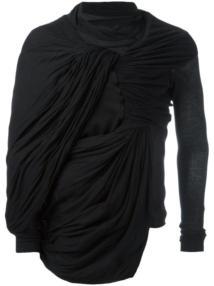 Rick Owens Draped Top - Black