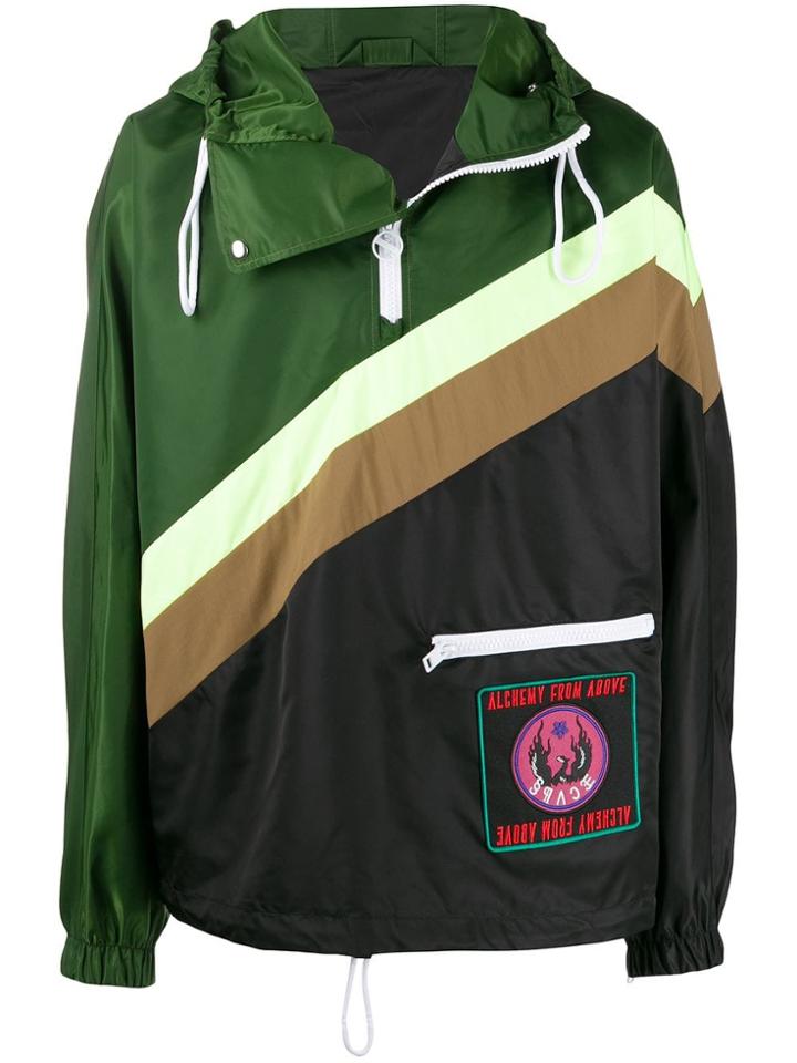 Diesel Reversible Colour-block Jacket - Green